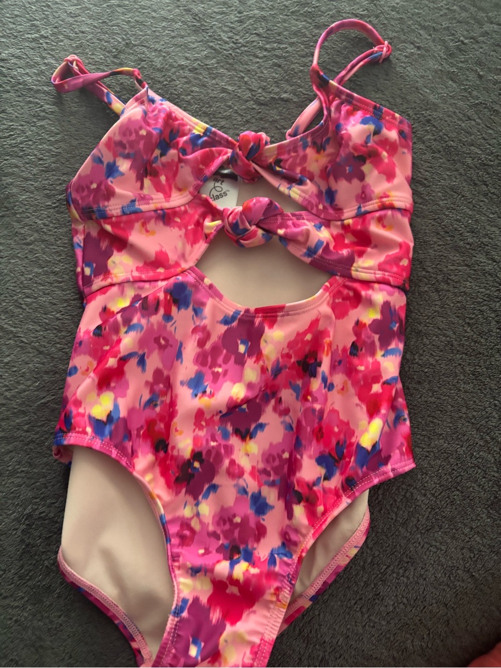 art class Pink Multi Floral Girls One-Piece Swimsuit